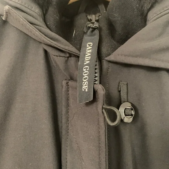 Canada Goose Black Parka with Fur Trim - Picture 7 of 11